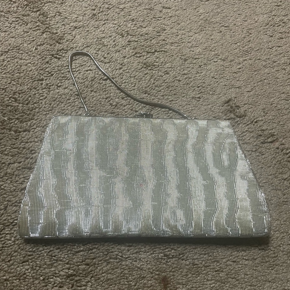 Silver Evening Clutch